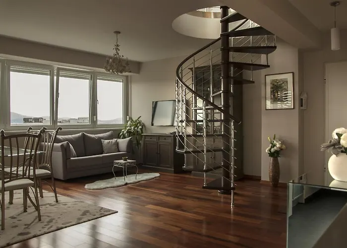 Apartmán Sunset Penthouse With Jacuzzi And Seaview Zadar